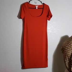 Medium red sheath dress